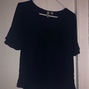 Chiffon Navy Blouse